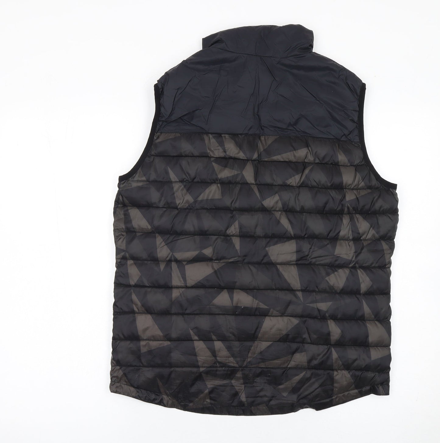 CLWR Colour Wear Men’s Black Geometric Quilted Bodywarmer Size S