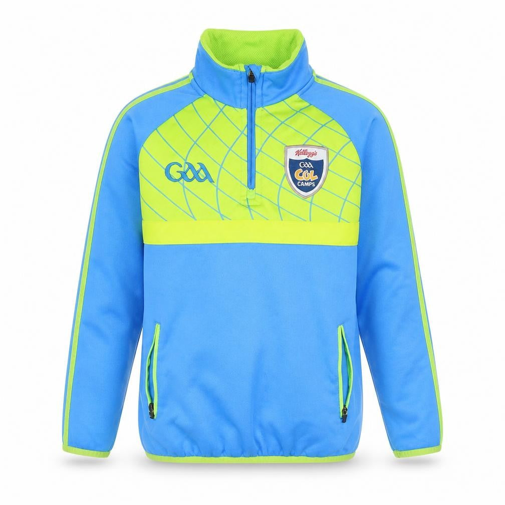 Kellogg's GAA Cúl Camps Boys Blue 3-4 Years 1/4 Zip Polyester Sweatshirt