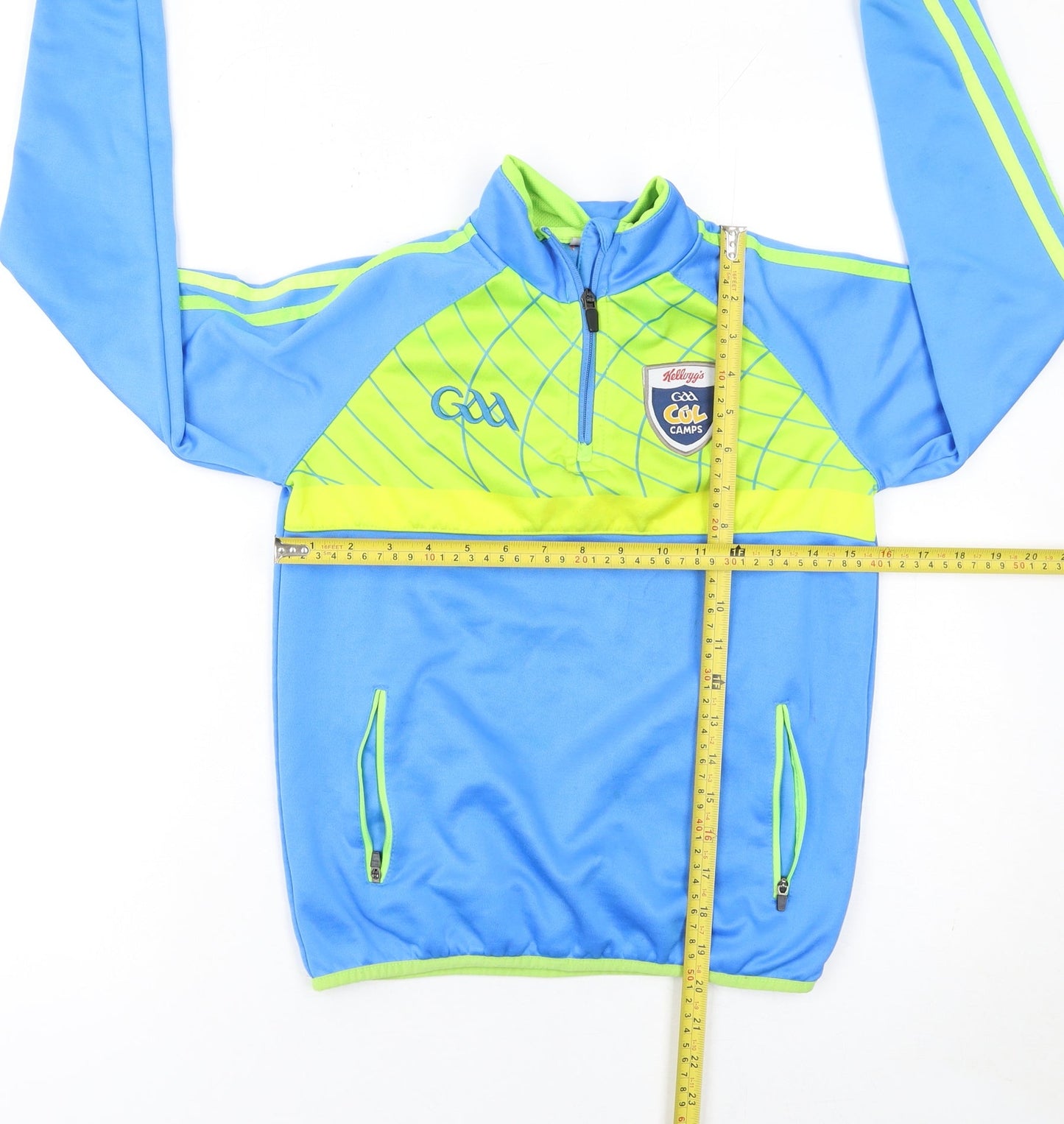 Kellogg's GAA Cúl Camps Boys Blue 3-4 Years 1/4 Zip Polyester Sweatshirt
