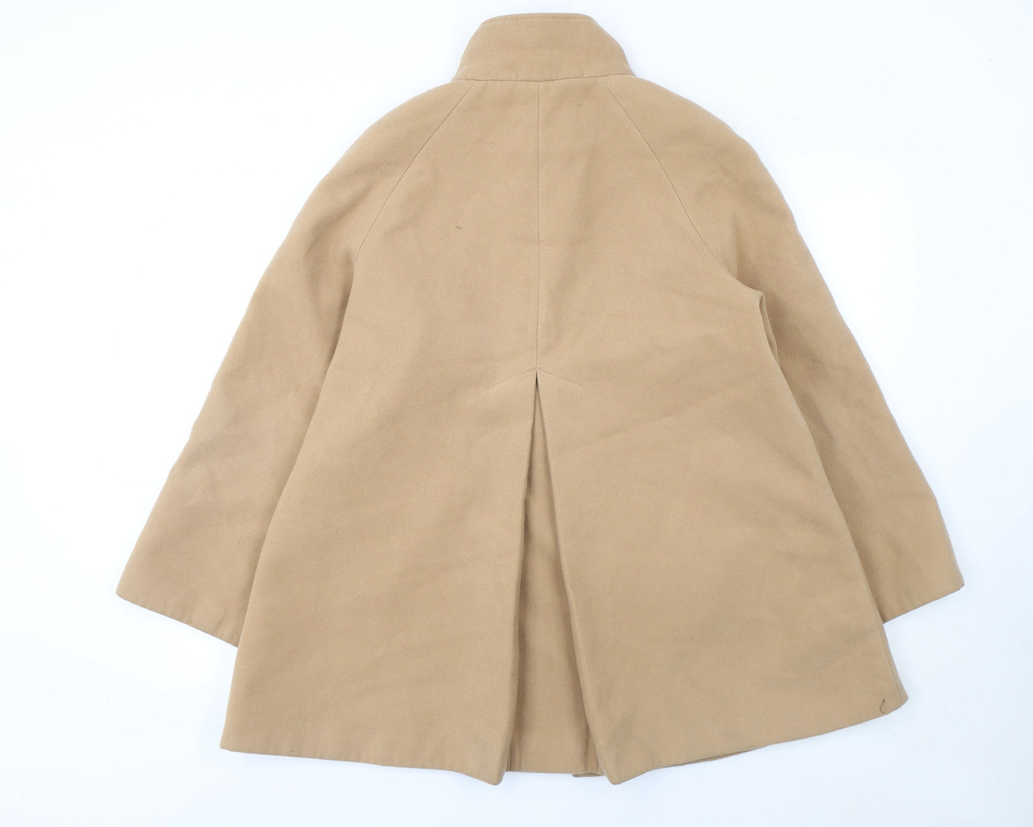 Isle Womens Beige Mid-Length Classic Overcoat Size 12