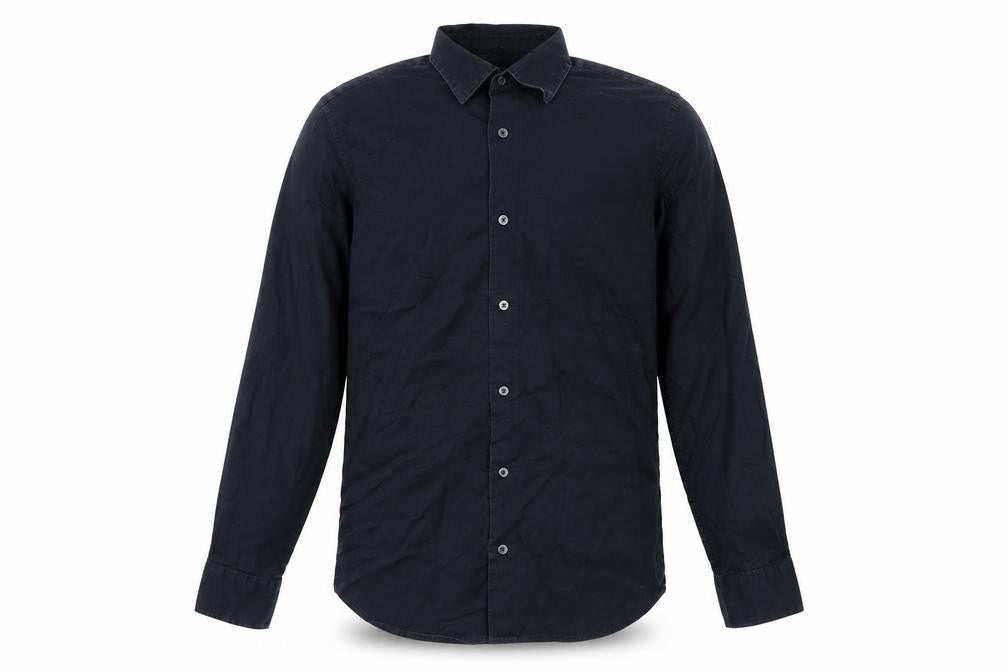 Calvin Klein Men's Black Slim Fit Long Sleeve Button-Up Shirt Size S