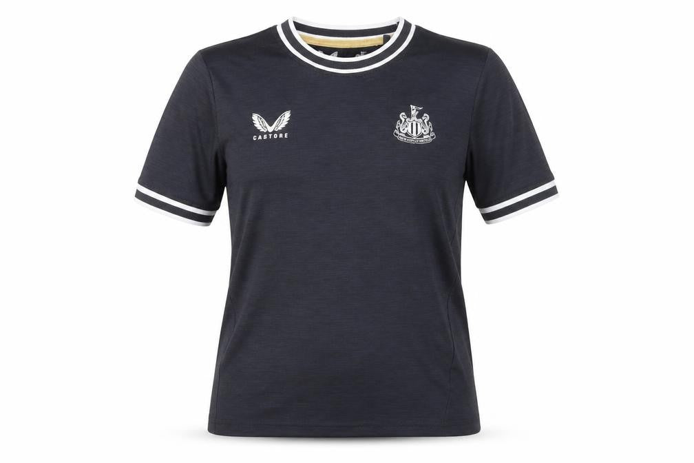 Castore Boys Black Newcastle United Short Sleeve T-Shirt M