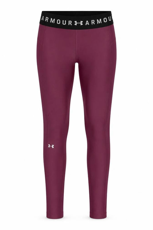 Under Armour Womens Purple Compression Leggings Small HeatGear