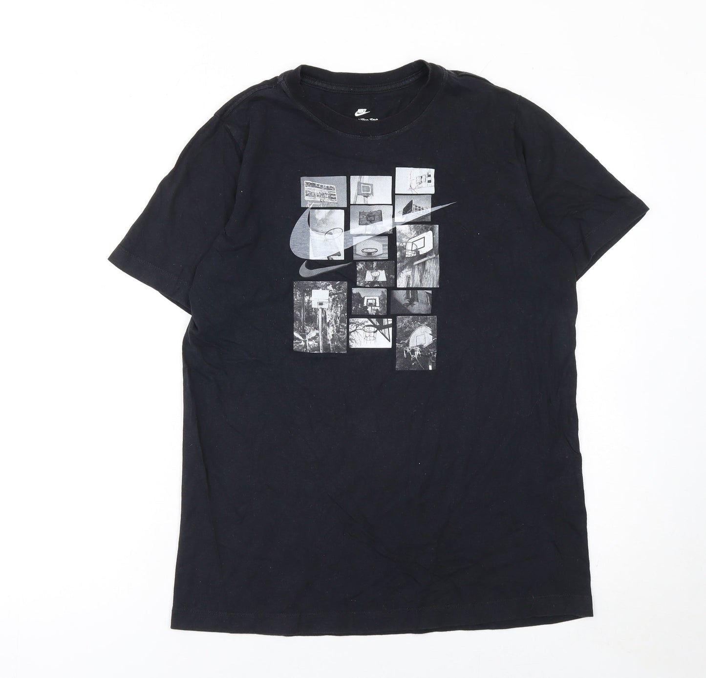 Nike Men's Black XL Graphic Sports Crew Neck Cotton T-Shirt