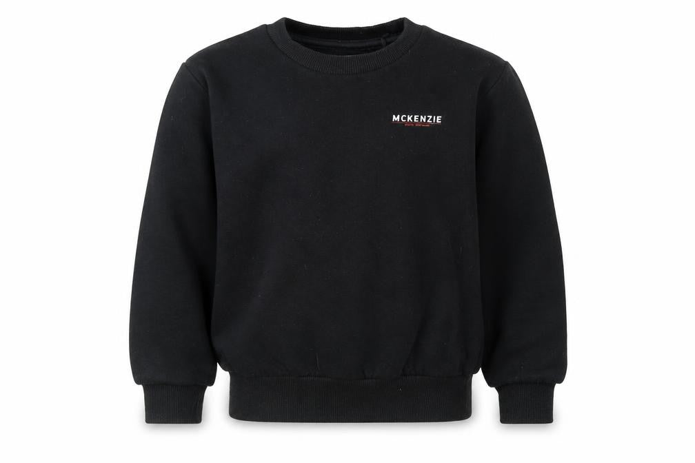 McKenzie Boys Black Crew Neck Pullover Sweatshirt 5-6 Years