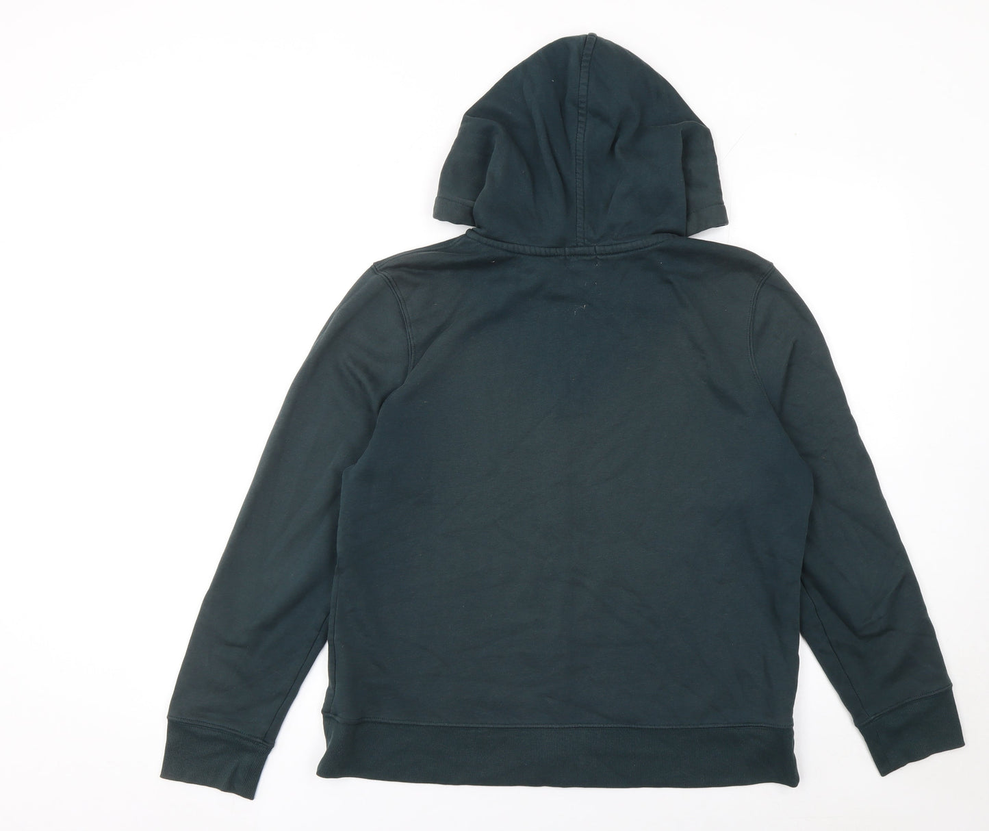 Old Navy Men's Green Full Zip Hoodie L Fleece Cotton Blend