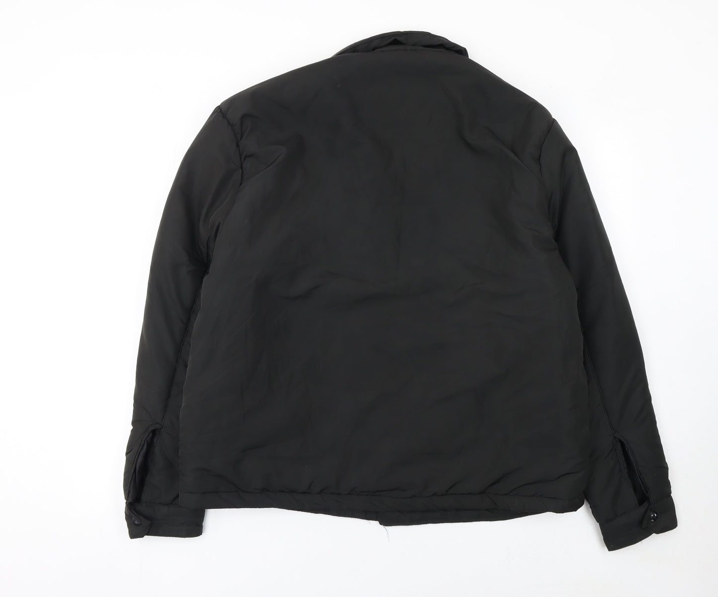 Brave Soul Women Black L Puffer Jacket Winter Zip Coat