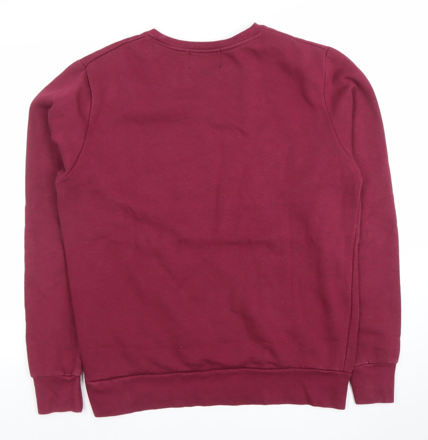 LONDON CO Mens Red Crew Neck Sweatshirt Size L Christmas Graphic Pullover