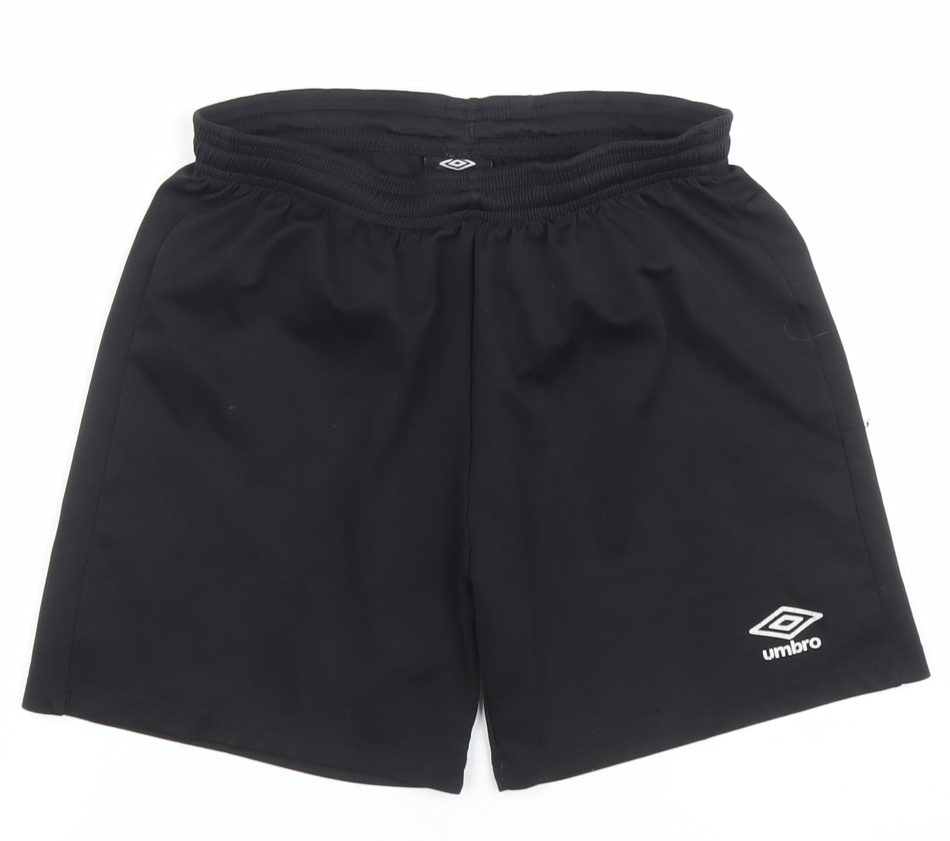 Umbro Boys Black 12 Years Athletic Football Shorts 100% Polyester