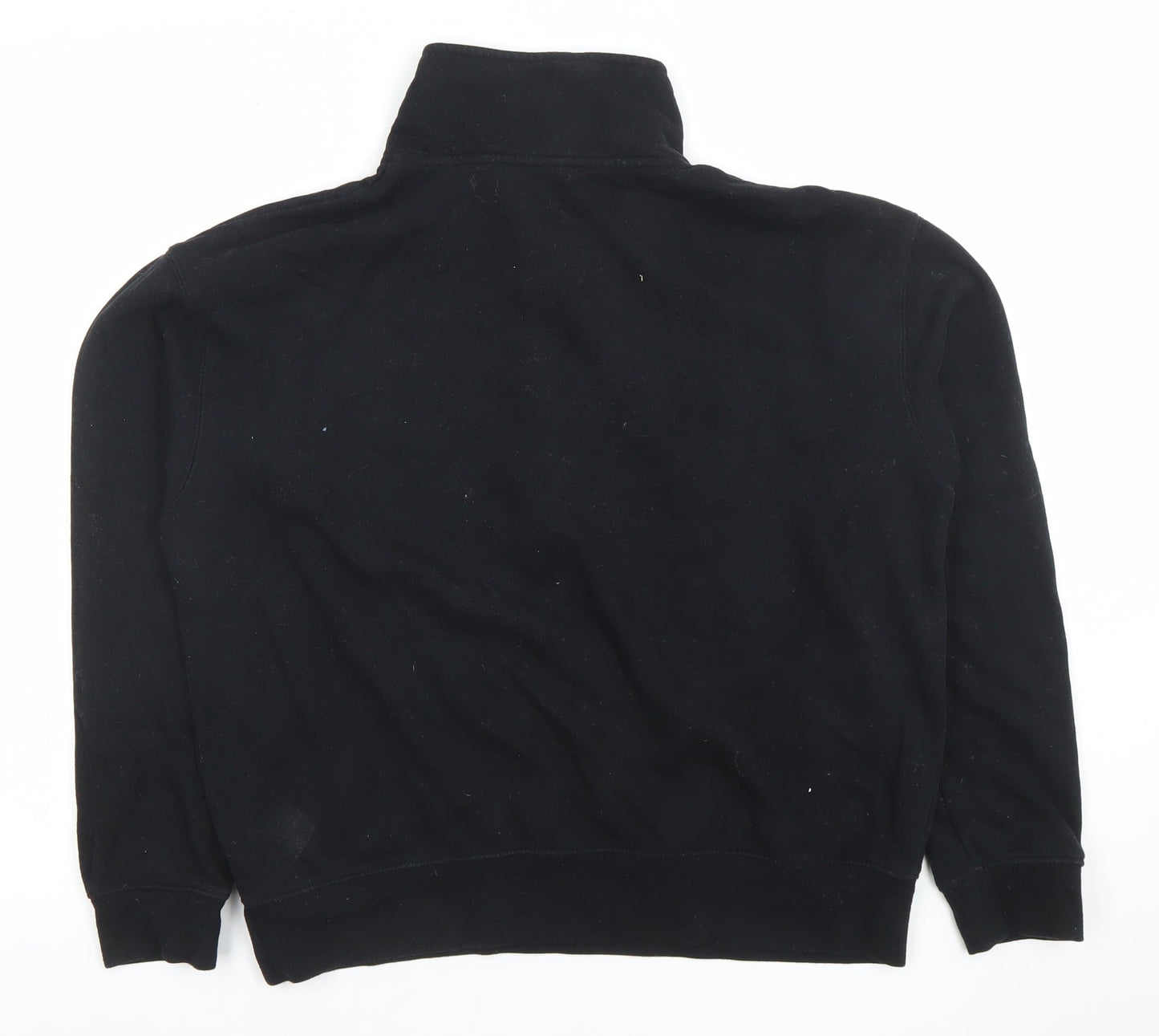 Dunnes Women Black 1/2 Zip Pullover Sweatshirt Size M