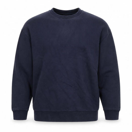 Front view of ASOS Men’s Blue Regular Fit Crew Neck Sweatshirt M