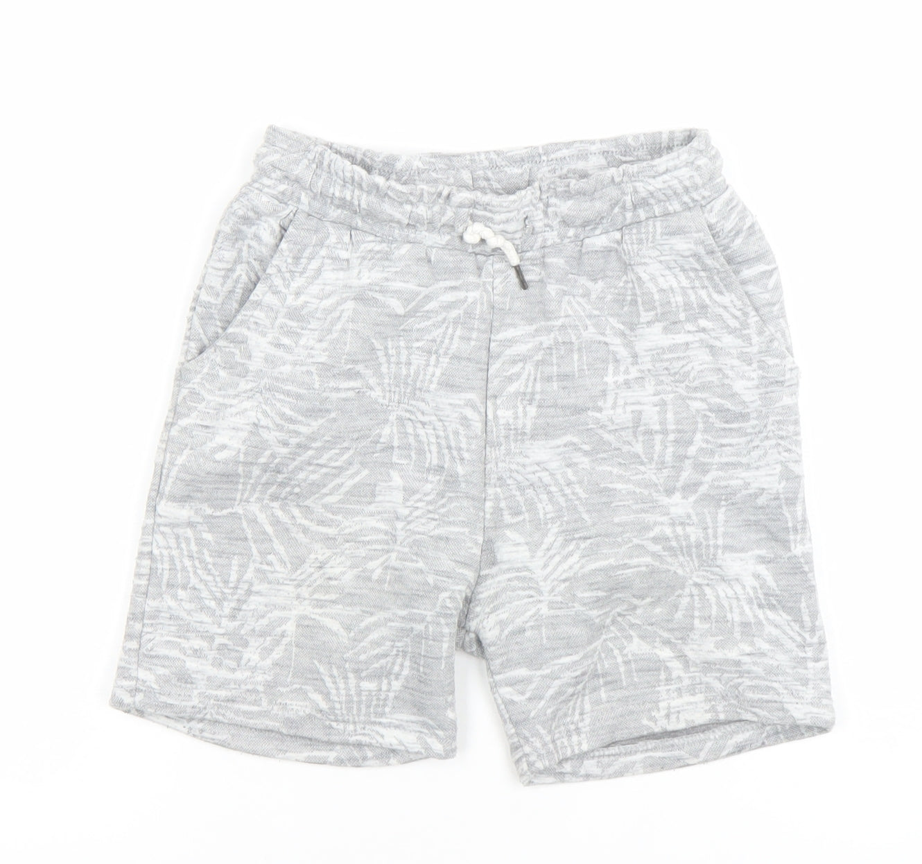 Rebel by Primark Boys Grey Sweat Shorts 5-7 Years Drawstring Pockets Summer