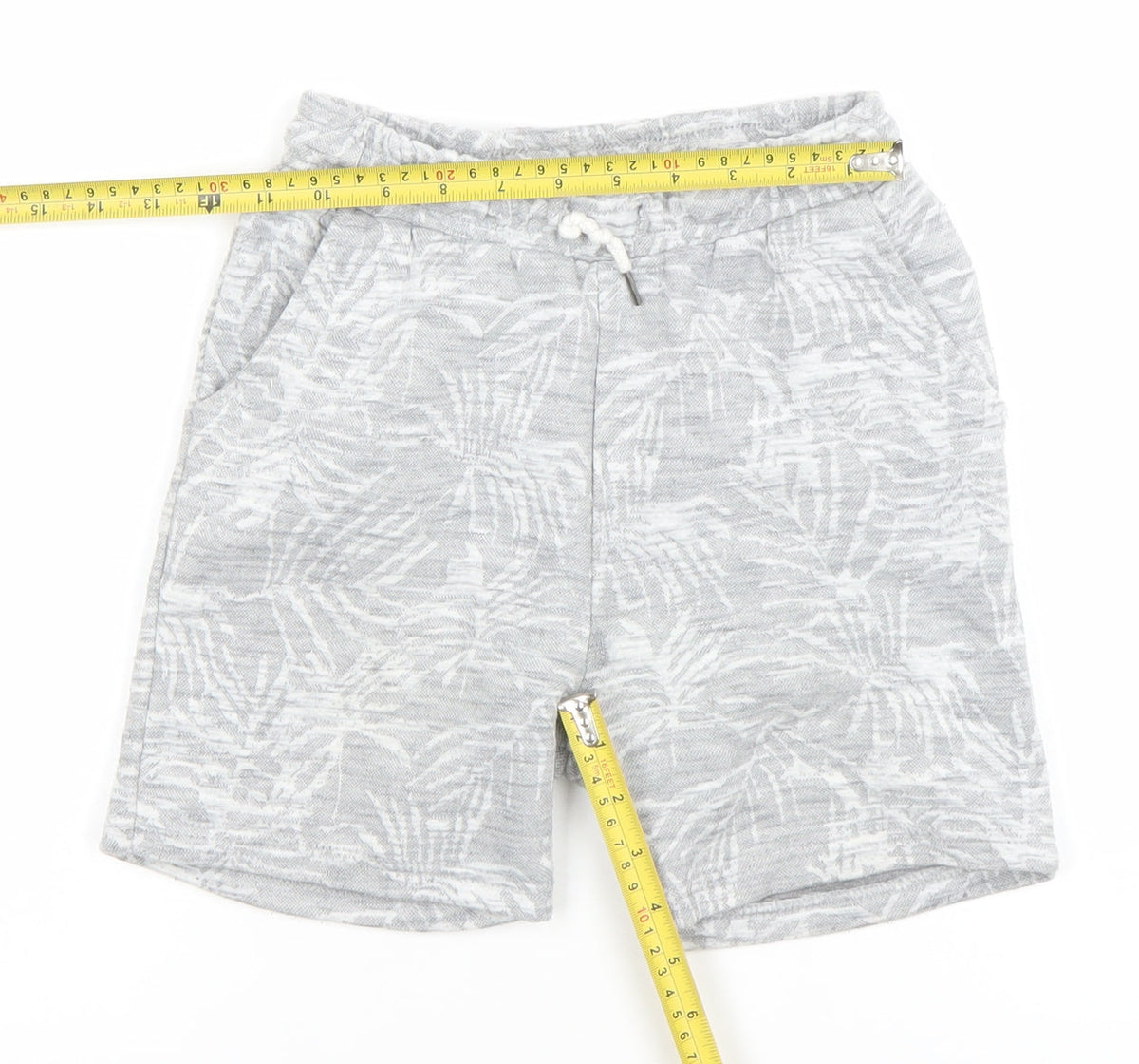 Rebel by Primark Boys Grey Sweat Shorts 5-7 Years Drawstring Pockets Summer