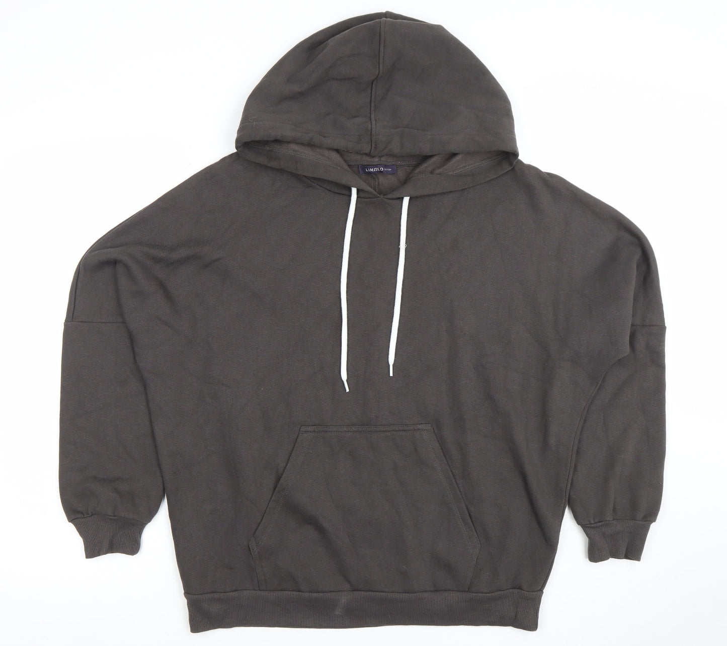 Marks and Spencer Women’s Black Pullover Hoodie Medium Cotton Blend
