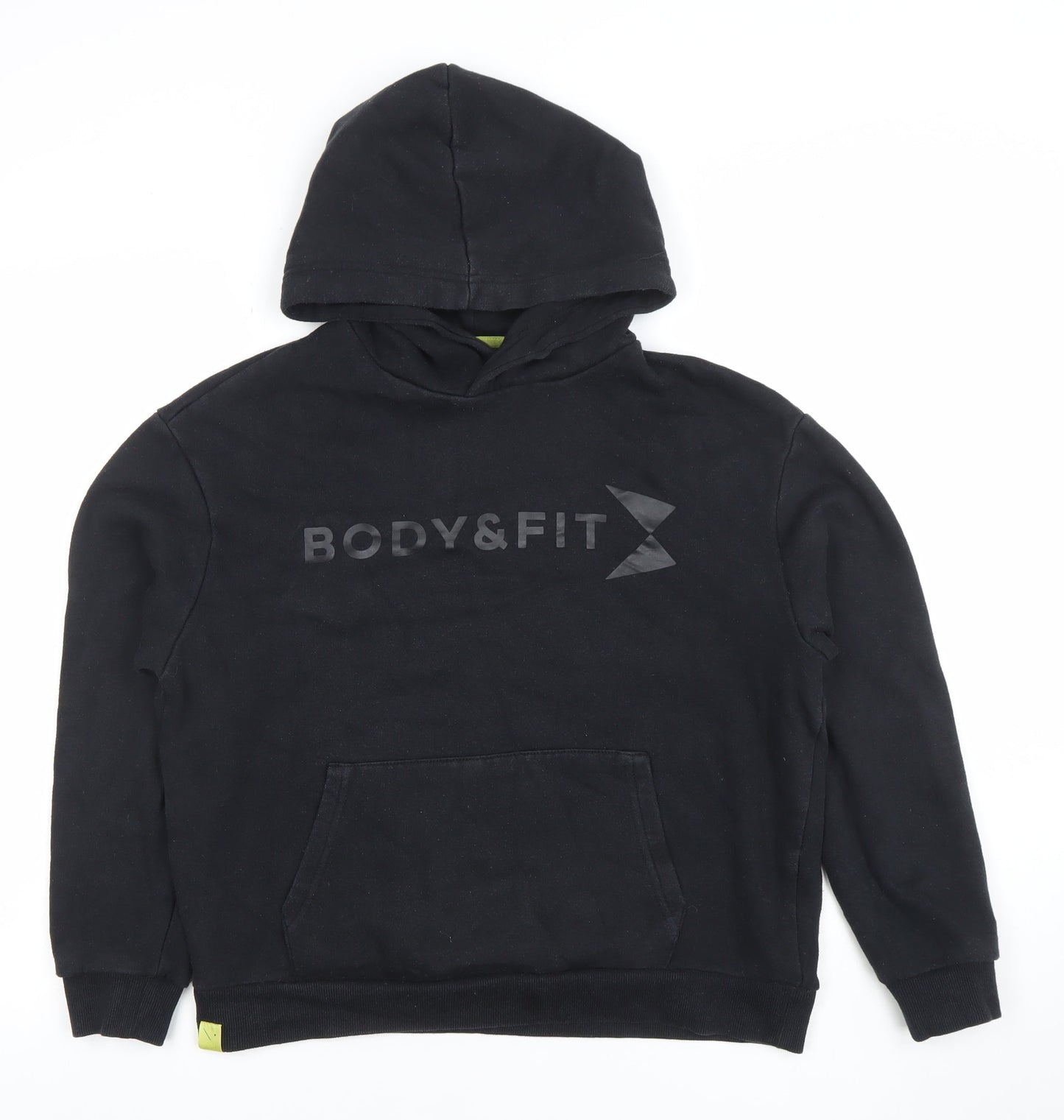 Body&Fit Women's Black Pullover Hoodie XS Fleece Cotton Blend Classic Fit