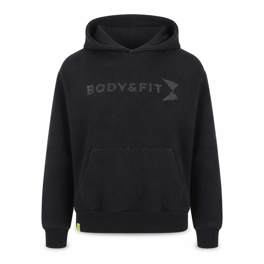 Body&Fit Women's Black Pullover Hoodie XS Fleece Cotton Blend Classic Fit