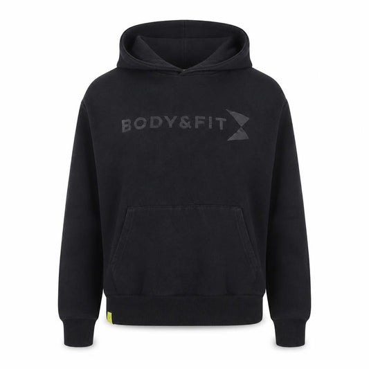 Body&Fit Women's Black Pullover Hoodie XS Fleece Cotton Blend Classic Fit