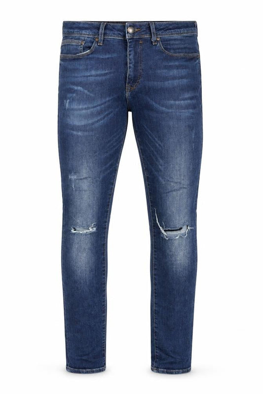 River Island Men’s Blue Distressed Skinny Fit Jeans 32R