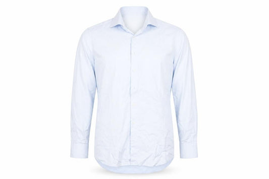 Stenströms Men’s Blue Slim Fit Long Sleeve Cotton Dress Shirt 15.5/39