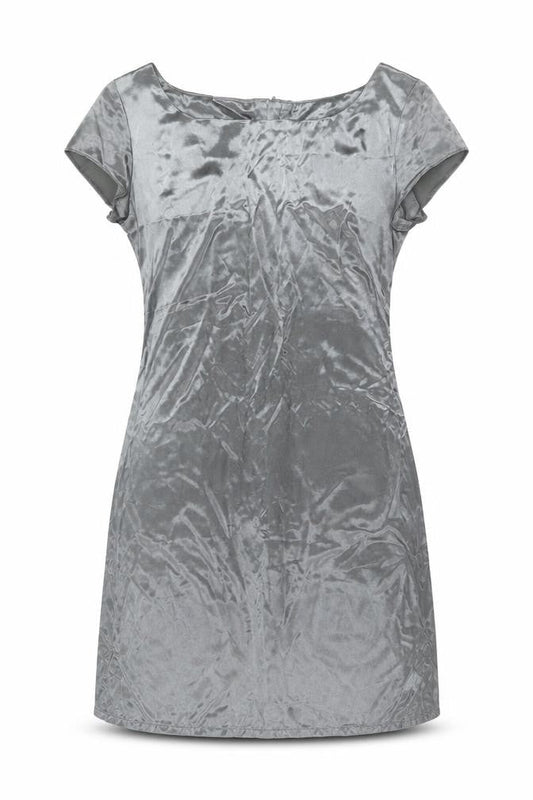 Sashi Women’s Grey Shift Dress Size 12 Short Sleeve Classic Style