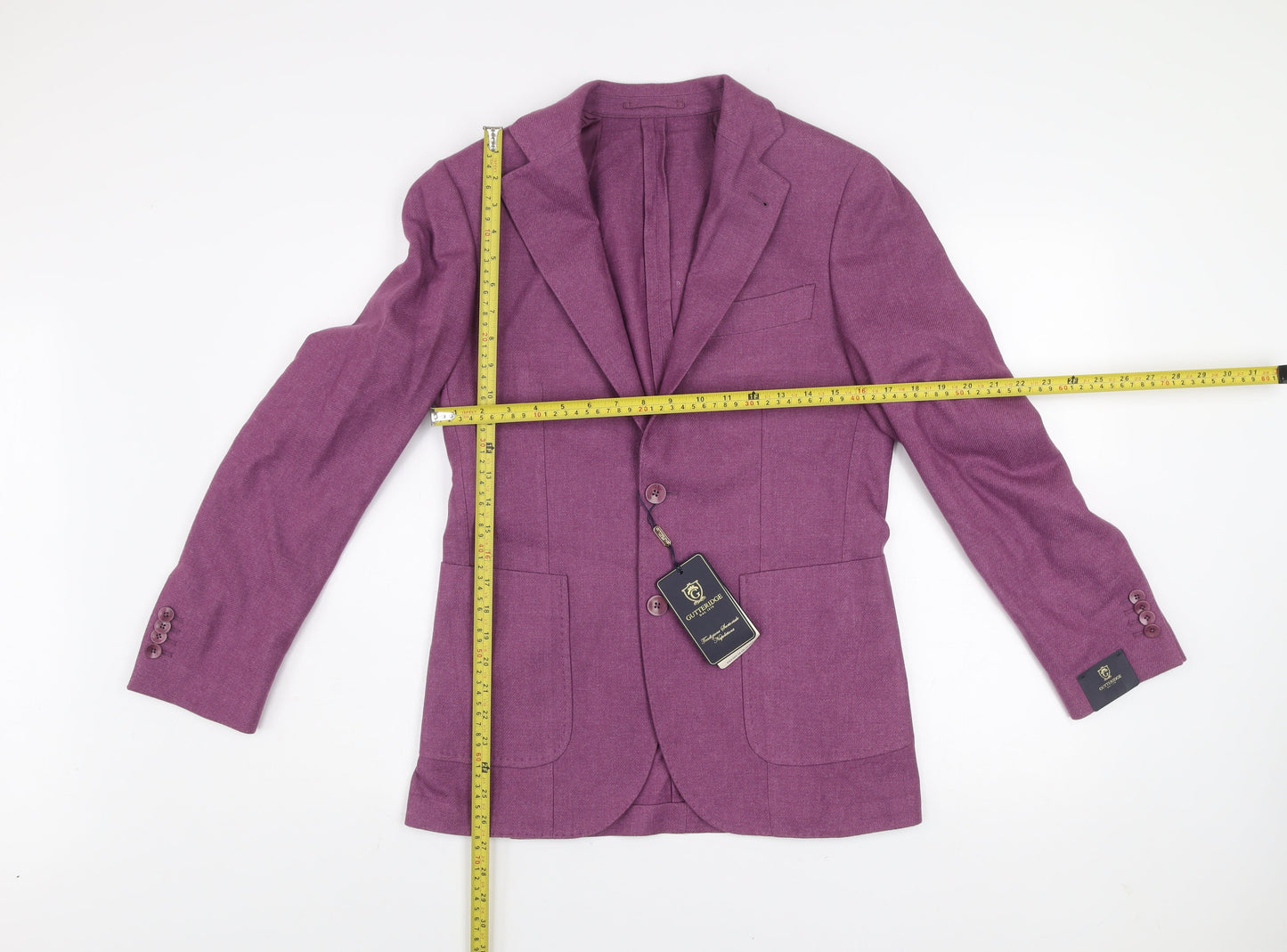 Gutteridge Women's Purple Wool Blend Classic Blazer Size 16