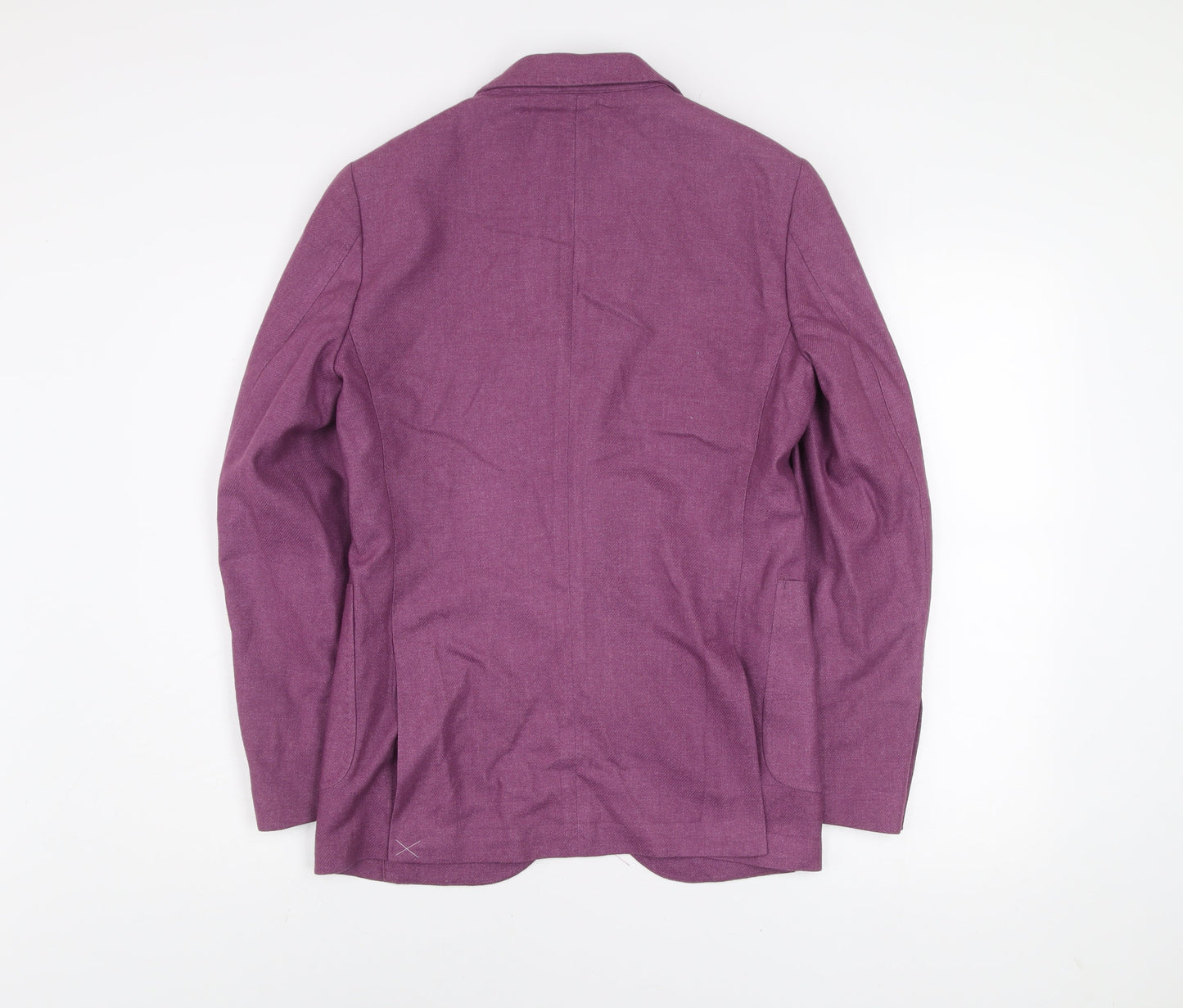 Gutteridge Women's Purple Wool Blend Classic Blazer Size 16