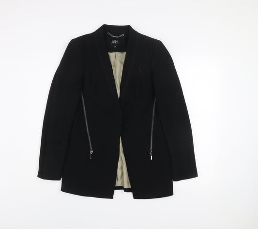 ASH New York Black Women's Slim Fit Blazer Jacket Size 10