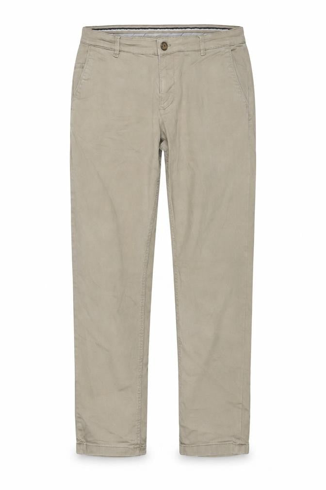 Selected Homme Men's Beige Chino Trousers W38 L34 Organic Cotton Blend