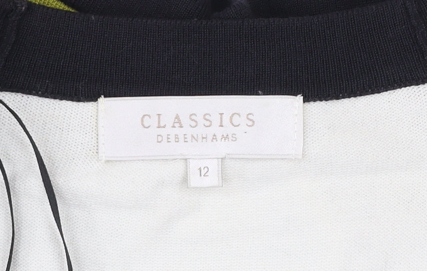 Debenhams Classics Women's Multicoloured Striped Cardigan Size 12