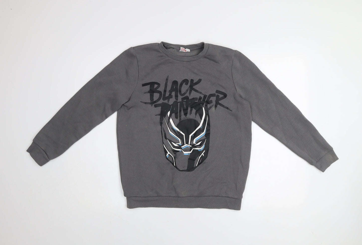 Marvel Boys Grey Black Panther Pullover Sweatshirt 12-13 Years