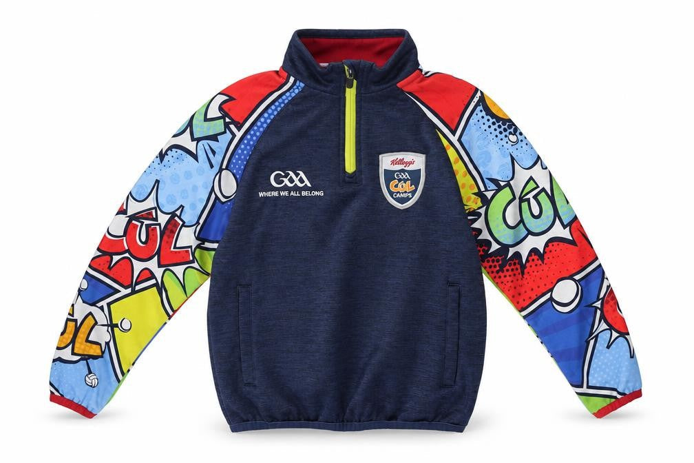 Masita Boys Blue Multicoloured 1/4 Zip Pullover Sweatshirt GAA Camps