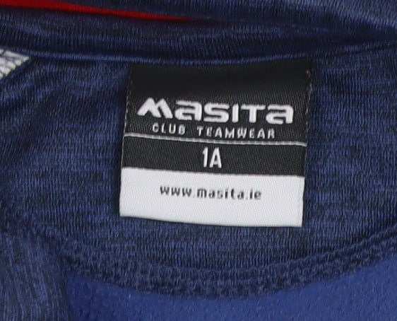 Masita Boys Blue Multicoloured 1/4 Zip Pullover Sweatshirt GAA Camps