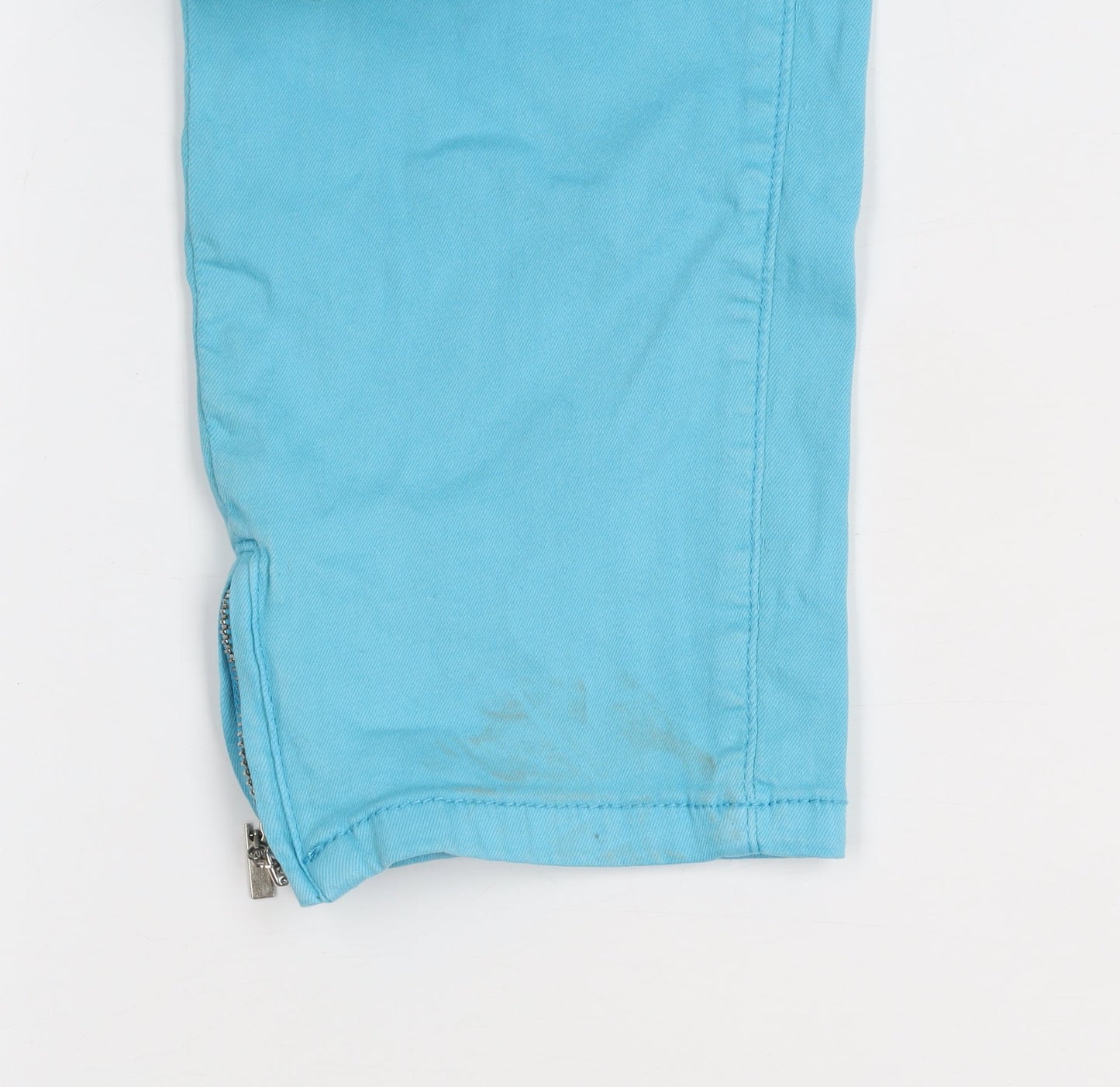 Kalisson Womens Blue Slim Ankle Zip Stretch Jeans Size 12