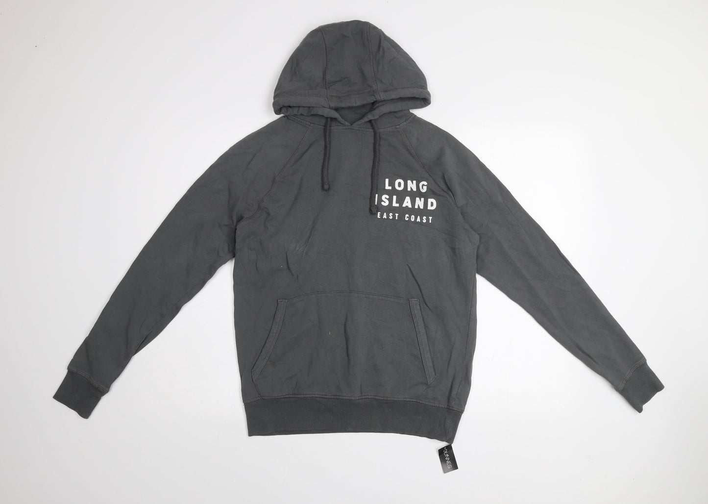 Dunnes Stores Men’s Grey Pullover Hoodie XS Long Island Print