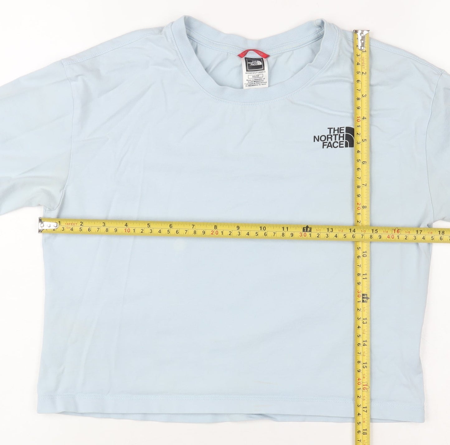 The North Face Women's Blue Cotton Short Sleeve T-Shirt XS