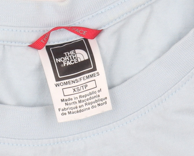 The North Face Women's Blue Cotton Short Sleeve T-Shirt XS