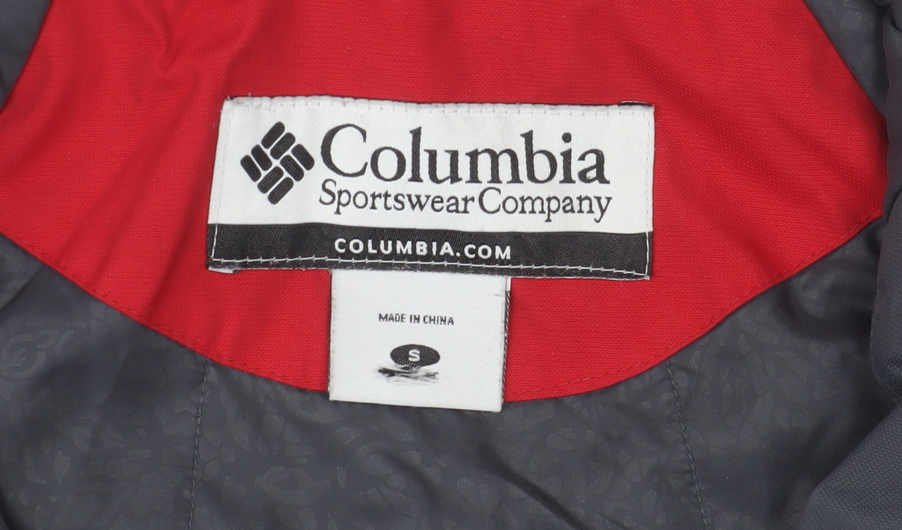Columbia Men's Red Grey Sport Puffer Jacket Size S