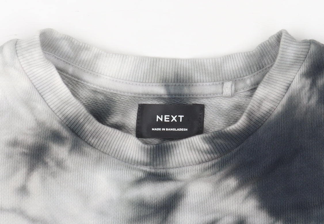 Next Boys Multicoloured Tie-Dye Cotton Pullover Sweatshirt 8 Years