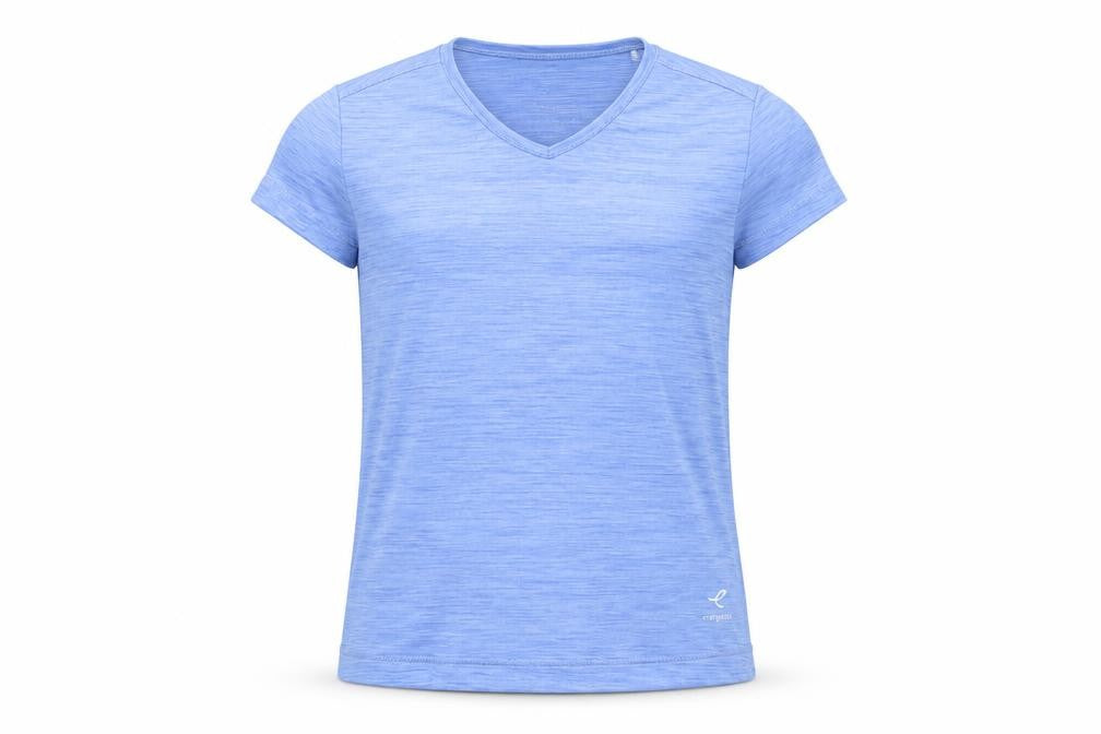 Energetics Boys Blue Short Sleeve V-Neck Activewear T-Shirt Size 128