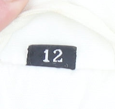 Telemac Women's Beige Size 12 Windbreaker Jacket with Zip & Buttons
