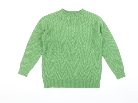 Marks and Spencer Women’s Green Knit Crew Neck Pullover Jumper XS