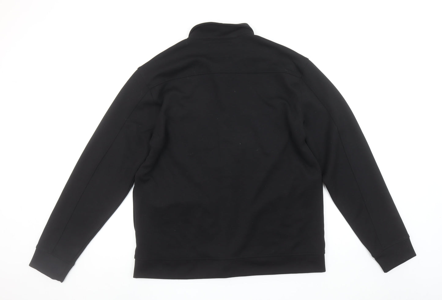 Easy Men's Black Regular Fit Long Sleeve Snap Button-Up Shirt