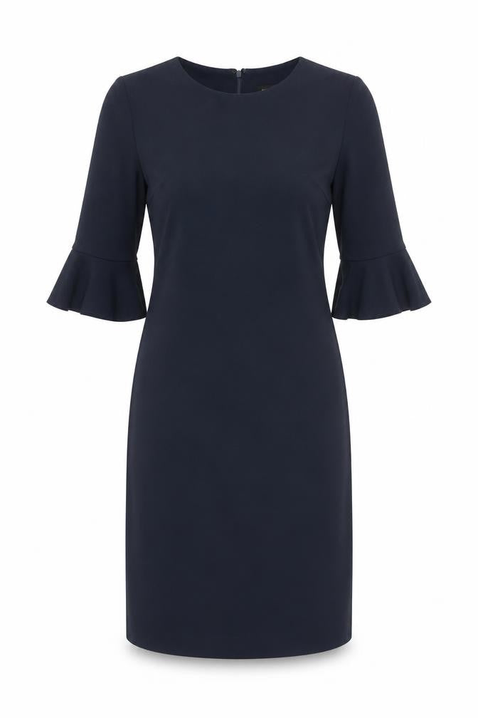 Banana Republic Women Blue Size 8 Sheath Knee Length Work Dress