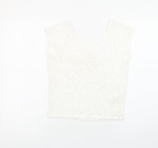 Savida Women's Ivory Lace Camisole Blouse Size 10