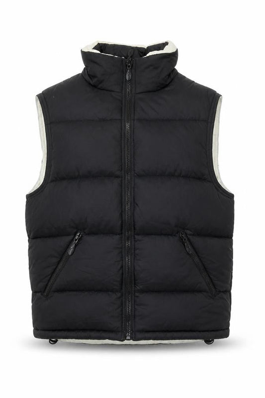 NEW-GEN Men’s Black Puffer Waistcoat S Insulated Nylon Gilet
