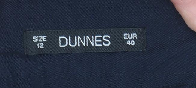 Dunnes Women Navy Blue Size 12 Straight Leg Trousers
