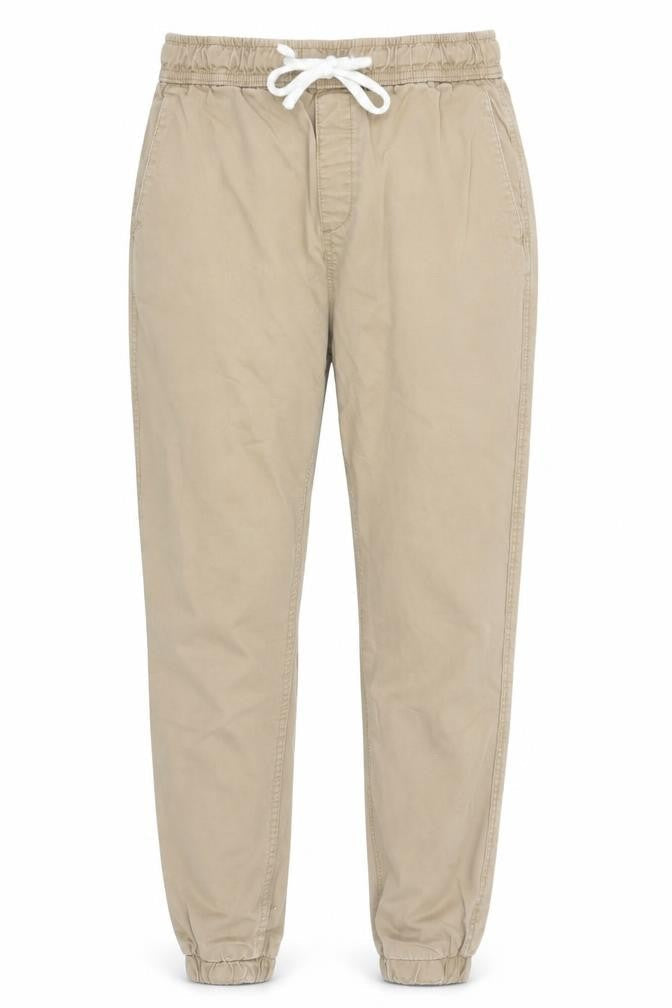Bershka Women’s Beige Cotton Jogger Trousers Size 6