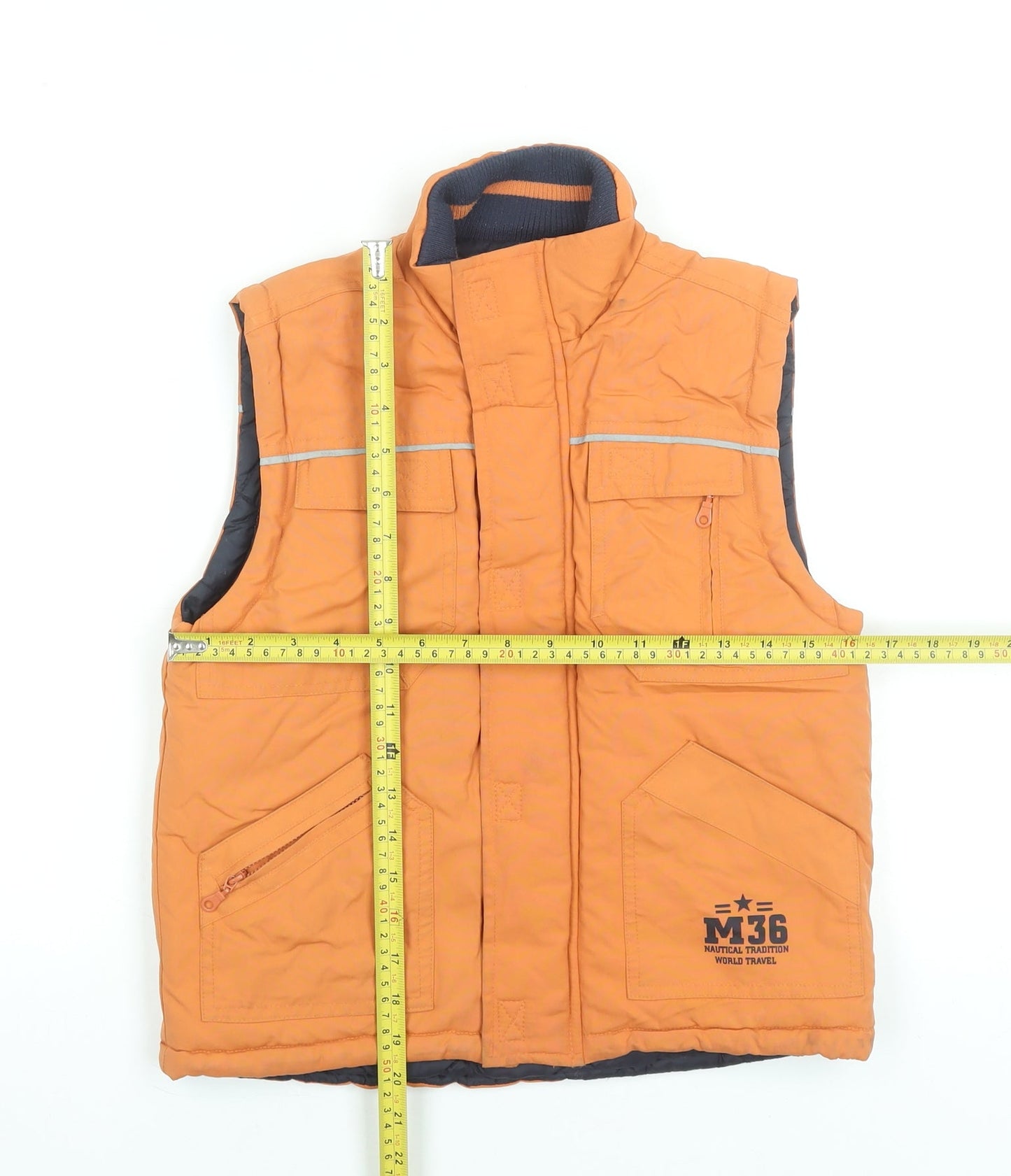 Motion Wear Boys Orange 9 Years Padded Bodywarmer Waistcoat