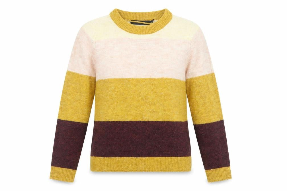 Vero Moda Womens Multicoloured XS Crew Neck Striped Pullover Jumper