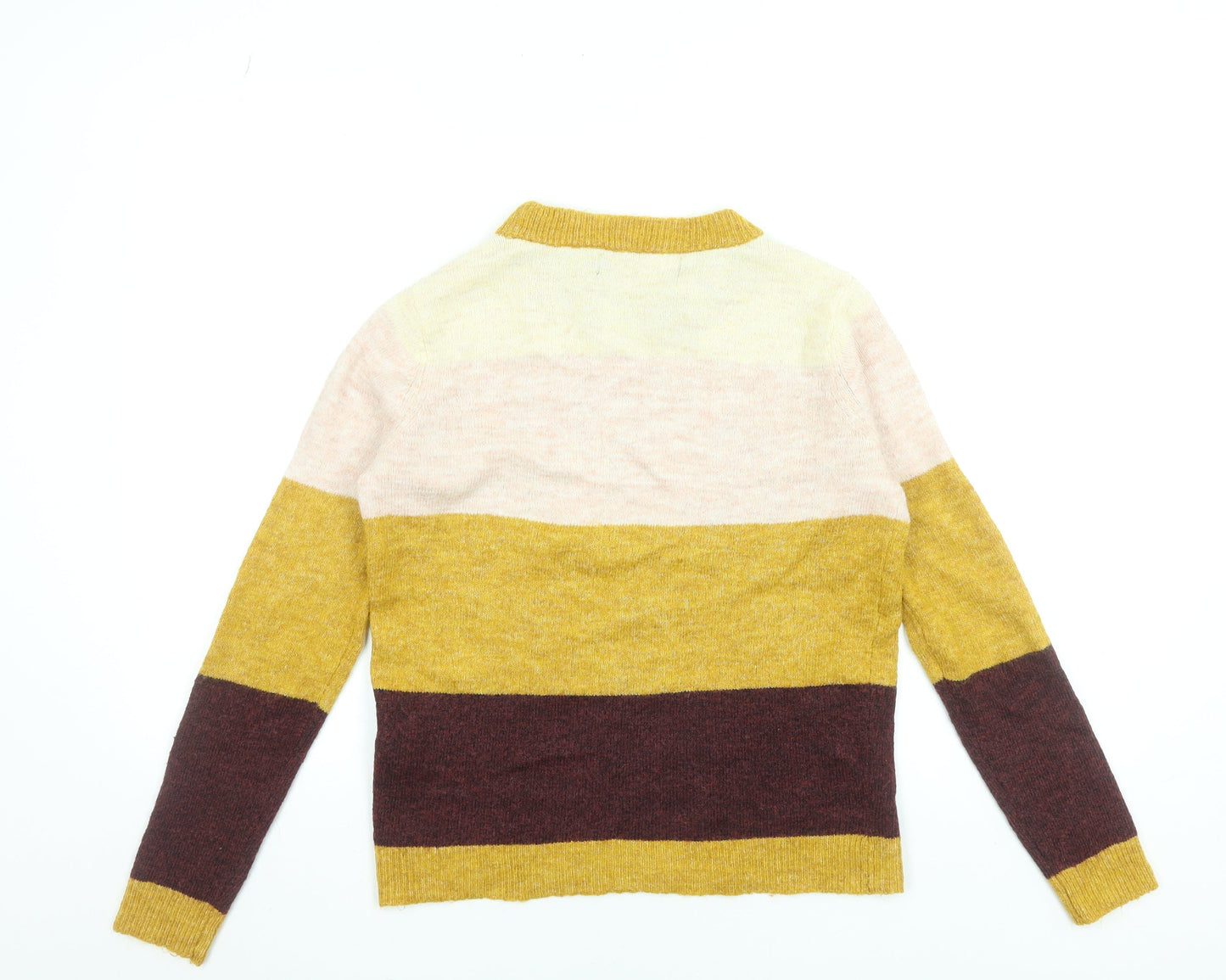Vero Moda Womens Multicoloured XS Crew Neck Striped Pullover Jumper
